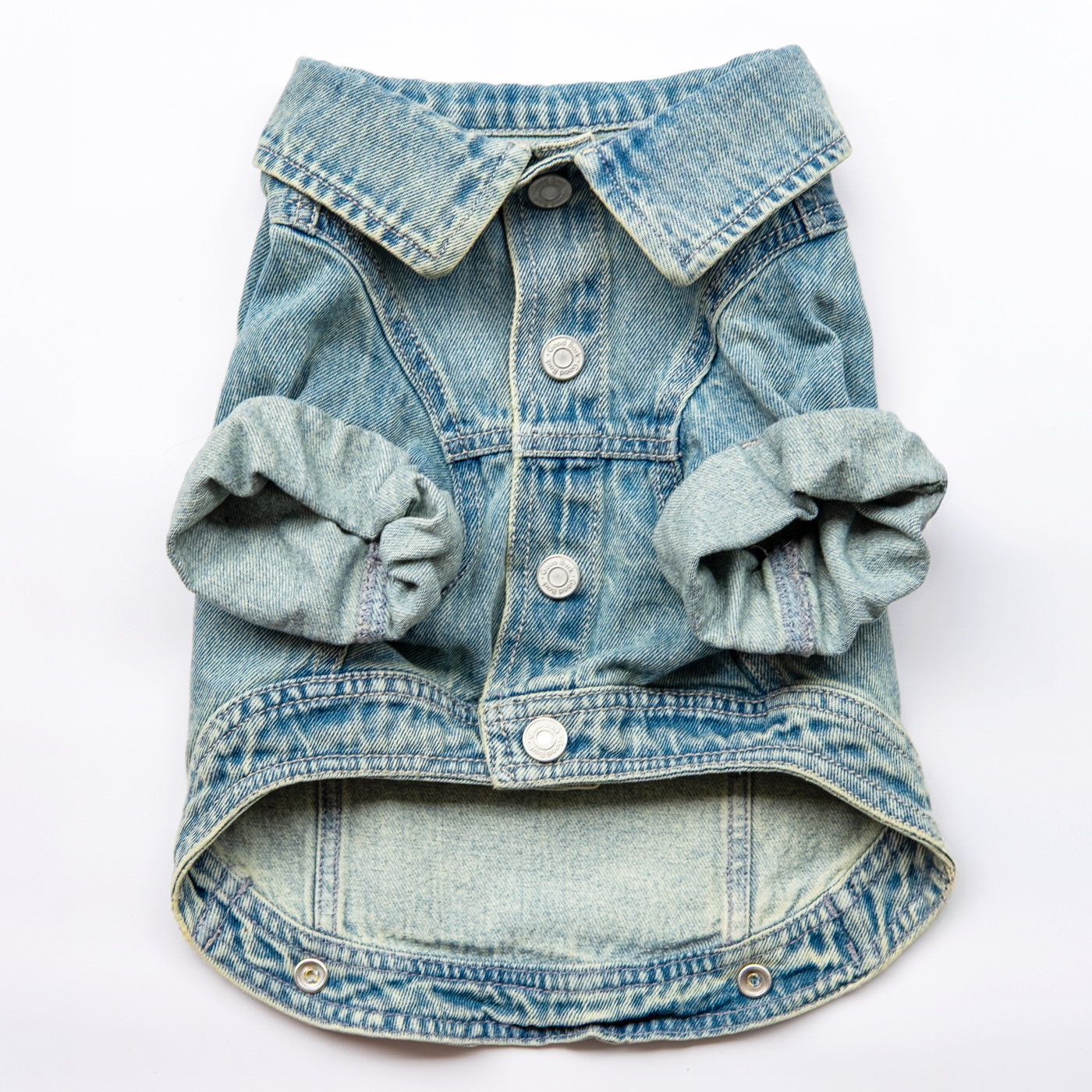 Chaqueta Denim 100% algodón con broches metalicos para perros - Good Bark