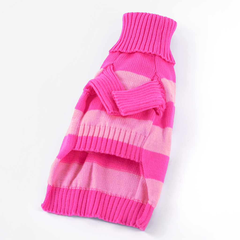 Suéter tejido fucsia y rosado - Good Bark