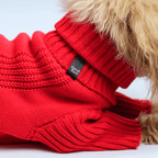 Suéter tejido rojo para perros- Good Bark